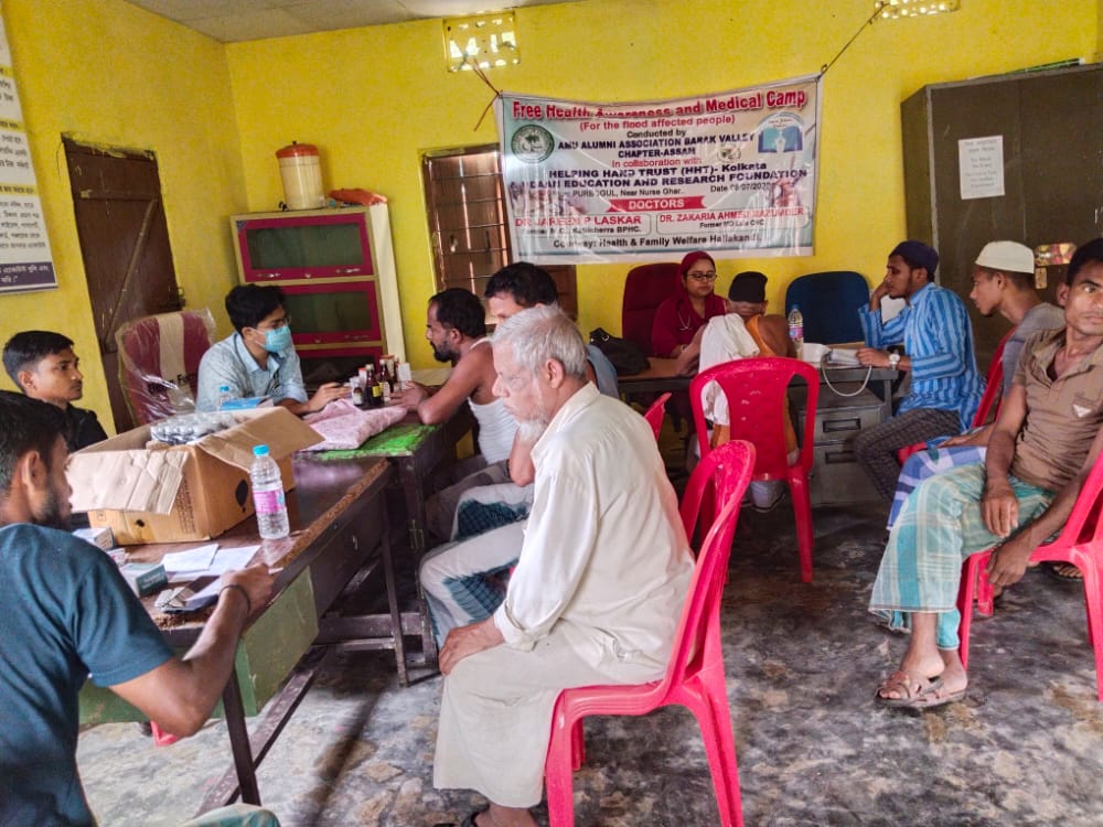 AMU Alumni Association organizes Medical Camp for Assam Flood Victims at Hailakandi 